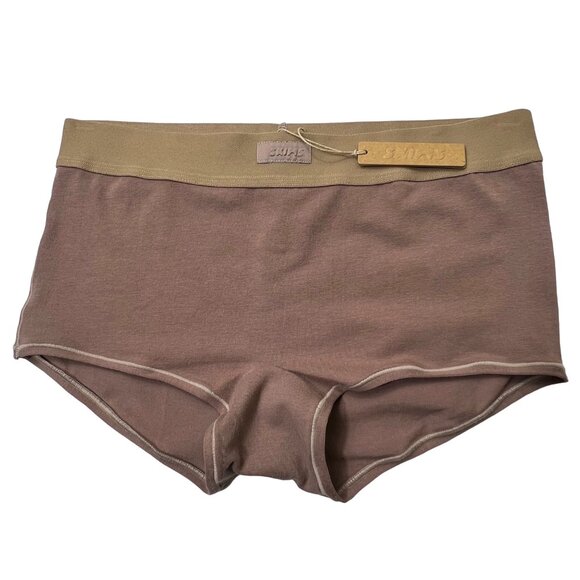 SKIMS Other - SKIMS Cotton Jersey Boy Short Umber Womens Small